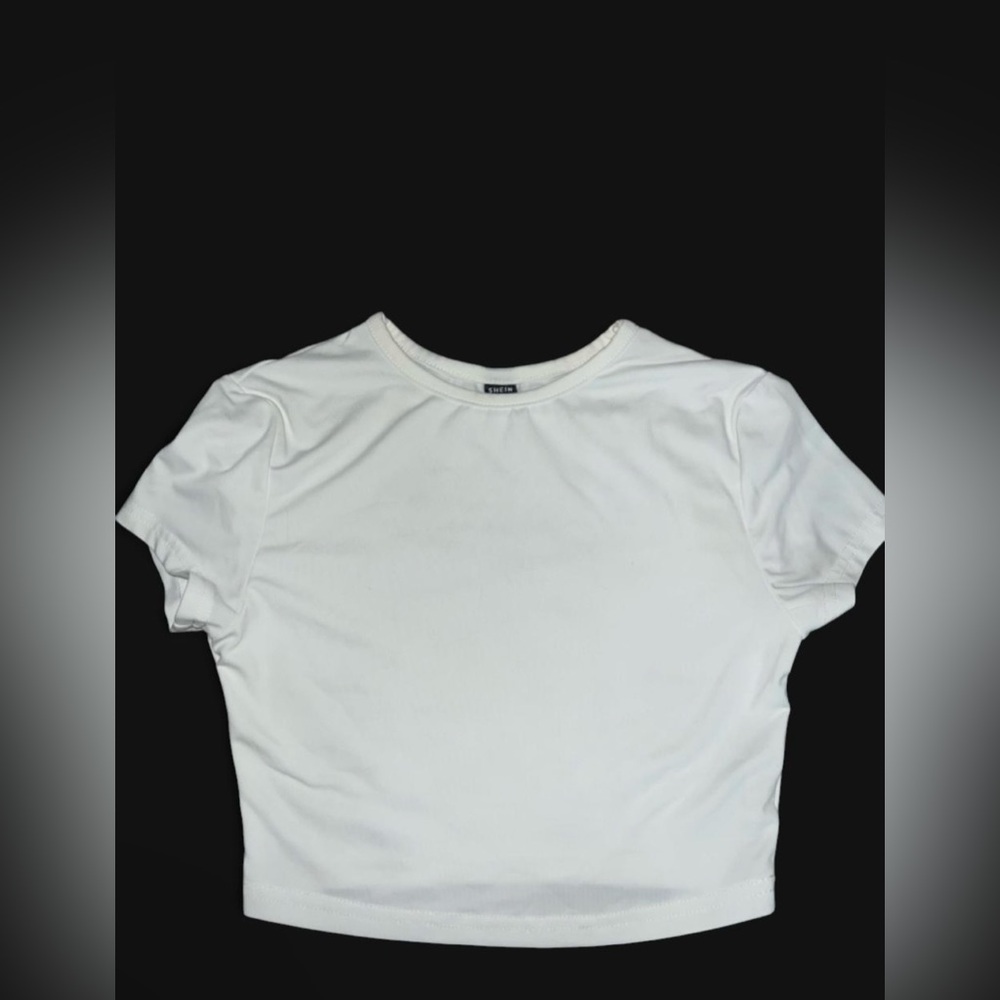 Basic white crop top